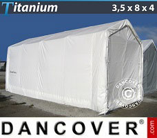 Lagerhalle Titanium 3,5x8x3x4m, Weiß